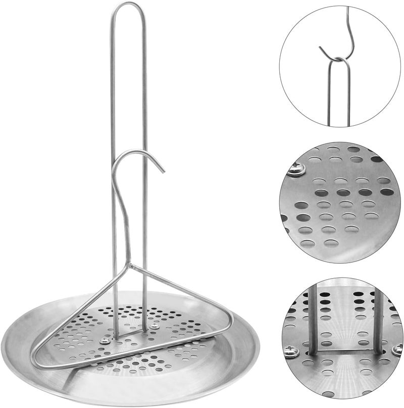 CHGJ Stainless Steel Turkey Fryer Stand Kit,Turkey Chicken Fryer Stand and Hanger Set,suitable for outdoor turkey deep fryers,Turkey Fryer Grill Stainless Steel Accessories With Drip Pan - Image 4